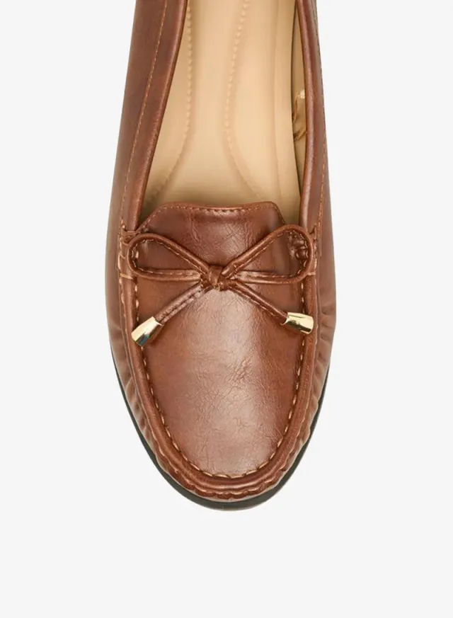 Textured Bow Loafers – image 4