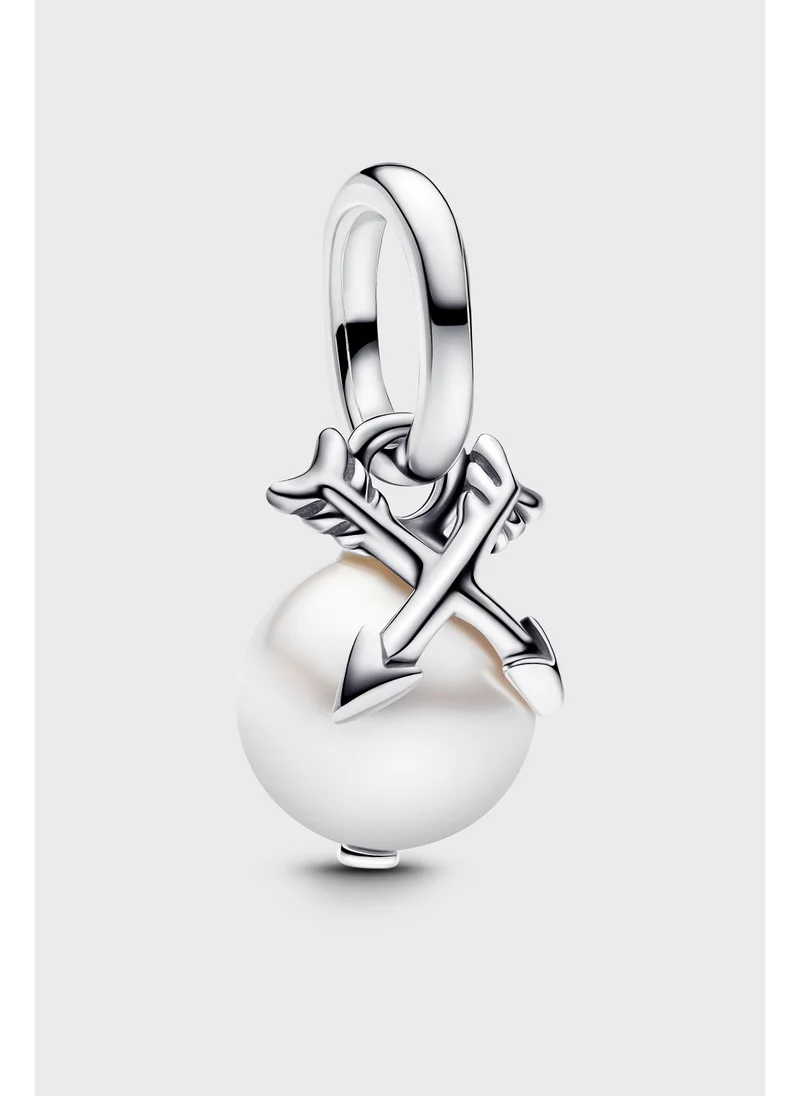 Sterling Silver Crossing Arrows Charm Silver