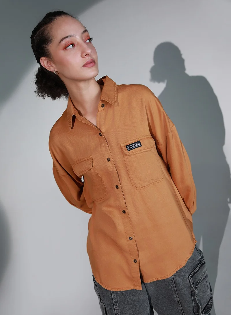Women’s Blue Shirt – Stylish Casual Wear, Comfortable Fit, Perfect for Work & Everyday Style