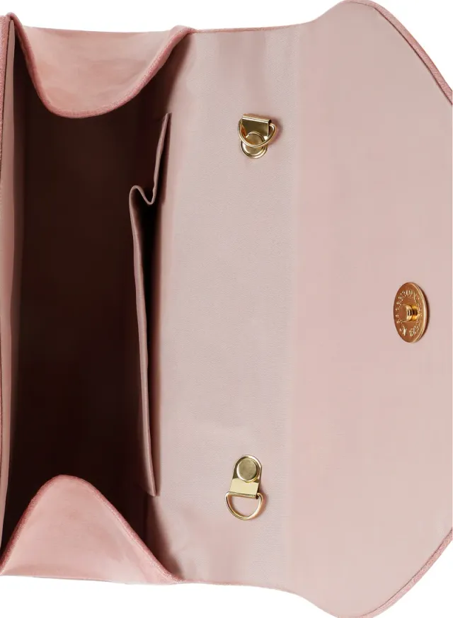 Pink Mini Top Handle Evening Bag with Magnetic Flap Closure – image 5