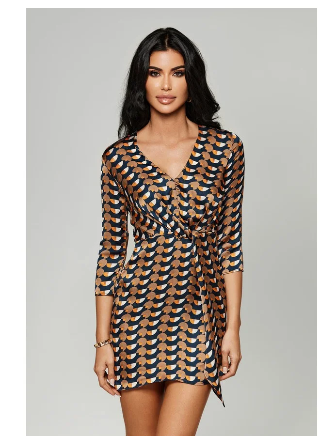 Printed Mini Dress