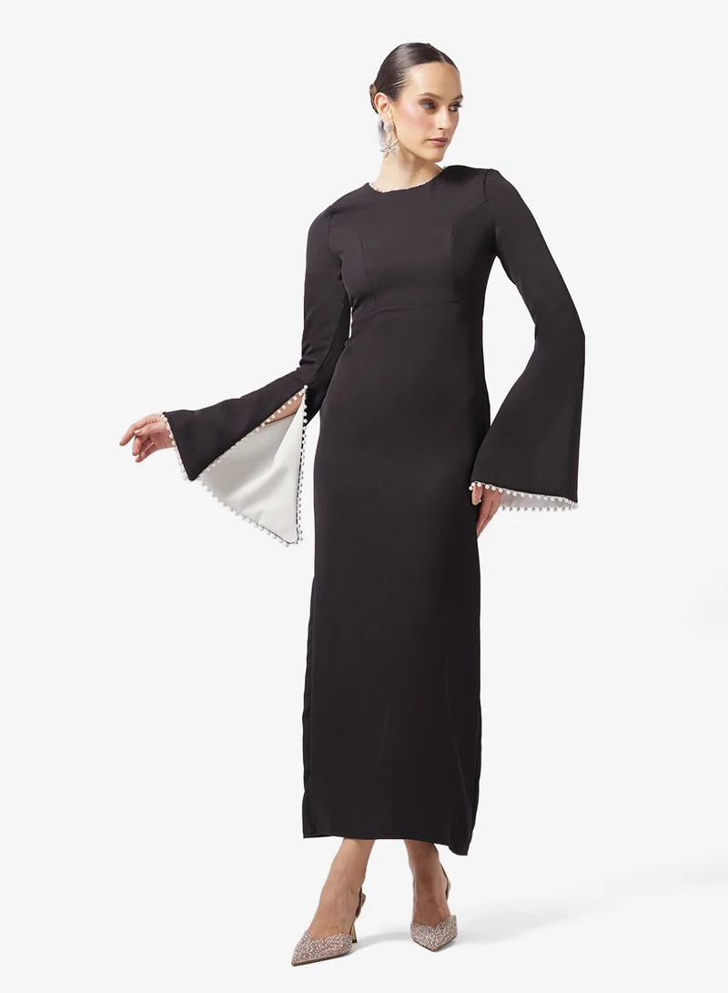 Exaggerated Sleeve Shift Dress