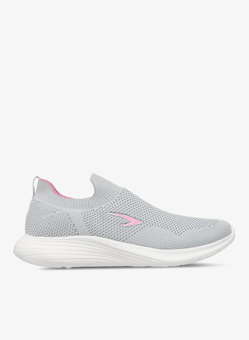 Women's Sock Hem Slip-On Sports Shoes Grey
