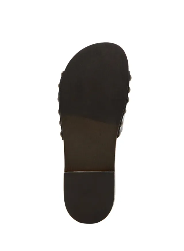 Steve Madden Black Patent Slip-On Sandals for Women – image 6