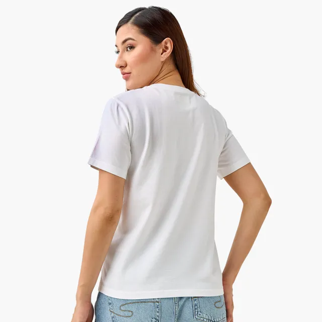 تي شيرت من القطن بقصة عادية مطرزة من Lee Cooper – صورة 5