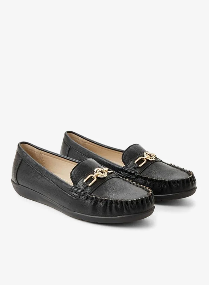 Le Confort Flat Shoe Slip On Upper Embellish Metal