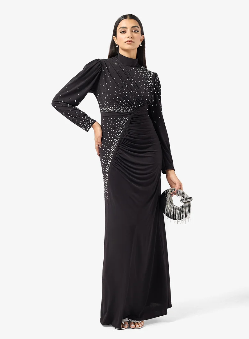 Embellished Formal Evening Dress
