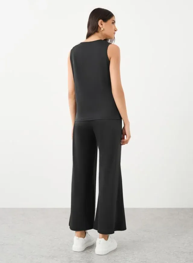 Women's Black 2-Piece Co-ord Set: Sleeveless Top and Pants – image 5