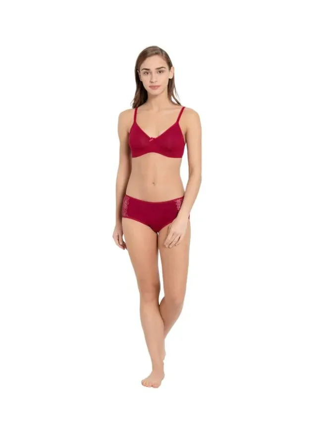 1722 Women's Cotton Non-Padded Everyday Bra Brick Red – image 4