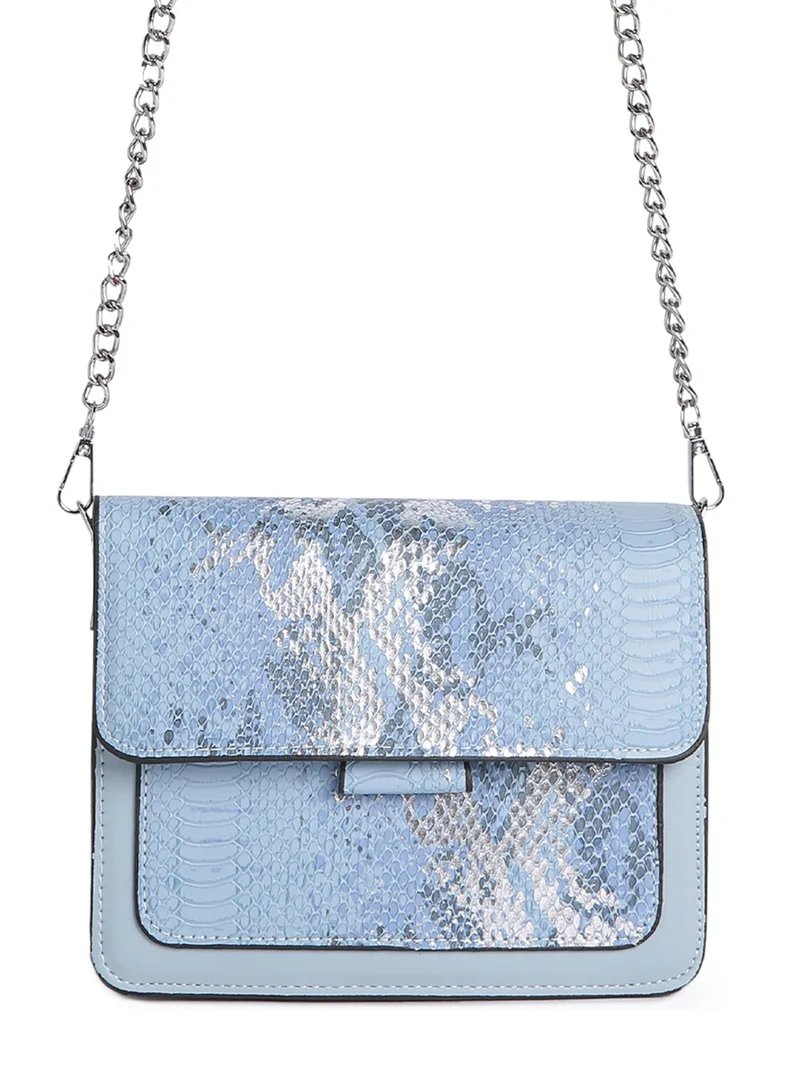 Reptile Print Sling Bag Pink