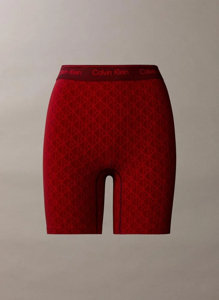 Logo Shapewear Shorts Red