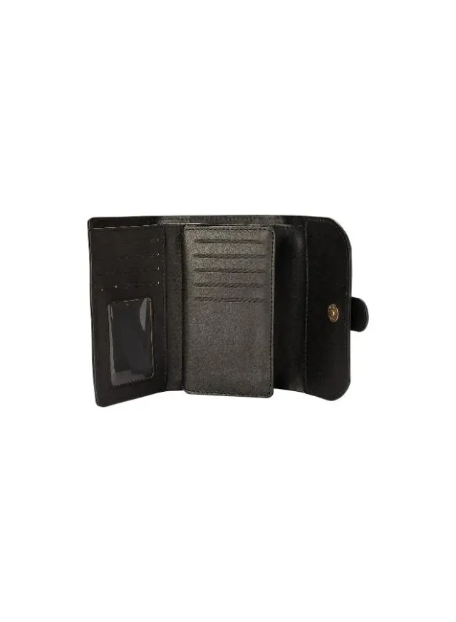 Structured Flap Wallet - PU Leather, Compact Design, Zip Closure – image 4