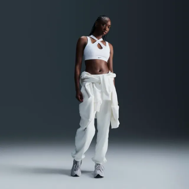 Nike Freestyle Women's White Training Sports Bra - Cutout Silhouette – image 4