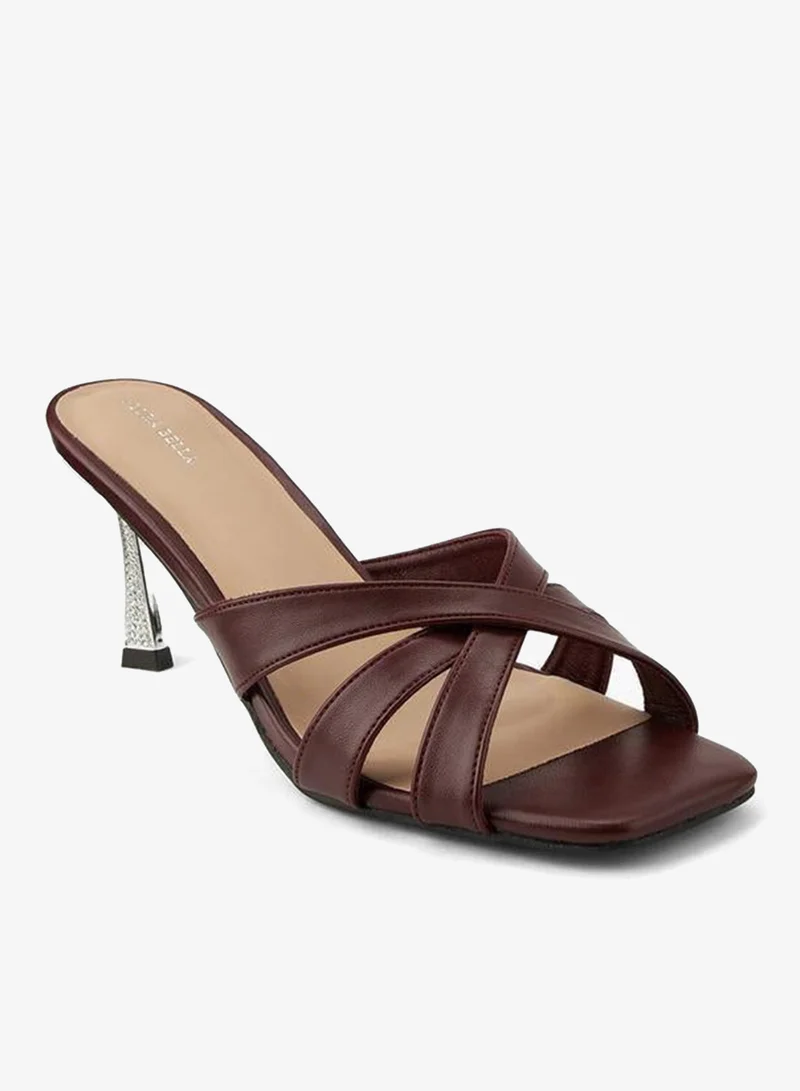 Women's Stiletto Heel Slip-On Sandals