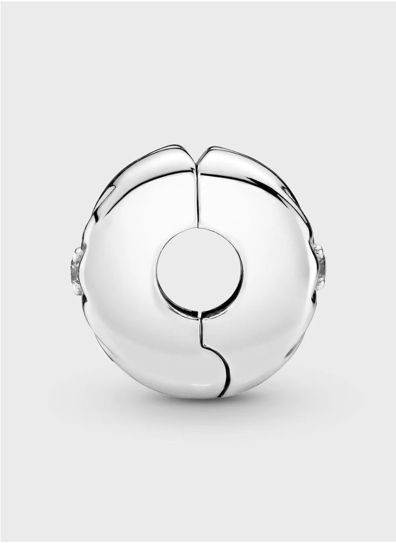 Sparkling Row Clip Charm Clear