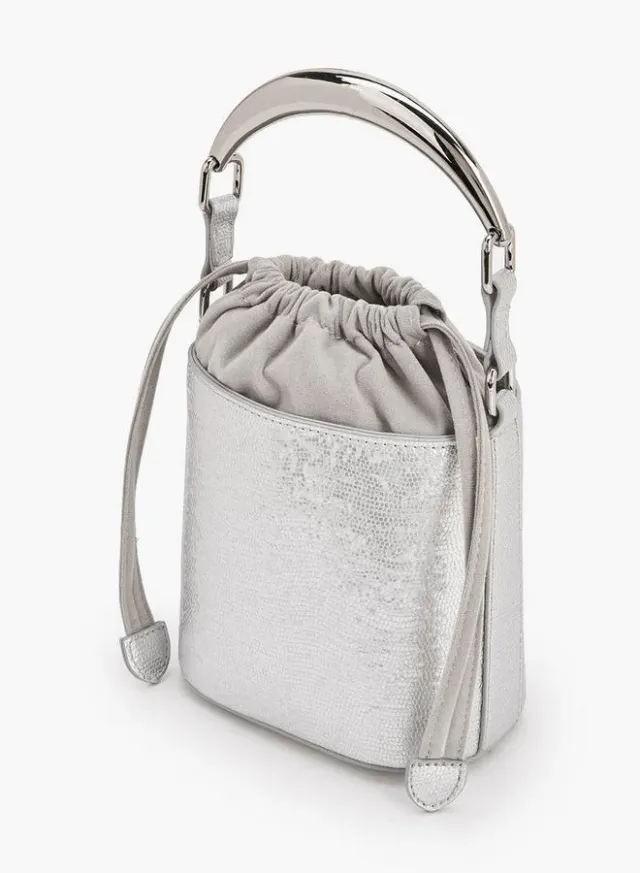 Flora Bella Textured Bucket Bag with Drawstring Closure Ramadan Collection – image 4