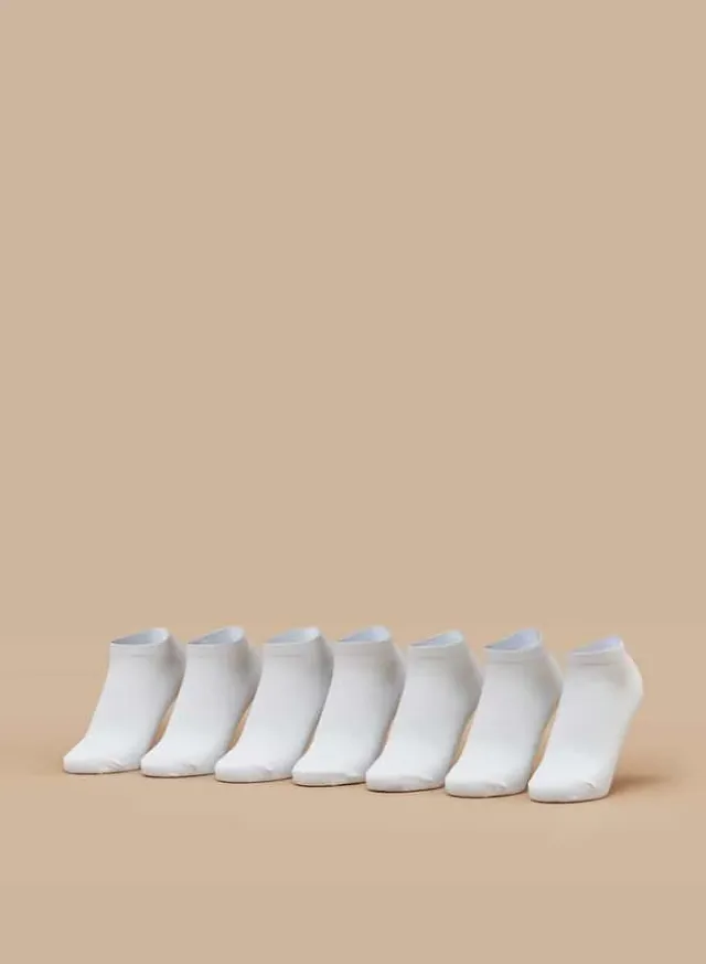 Women's Solid Ankle Socks - Pack of 7