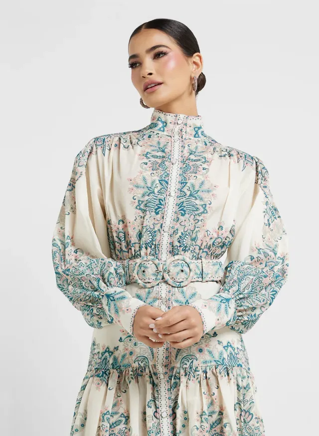 Floral Print Maxi Dress – image 3