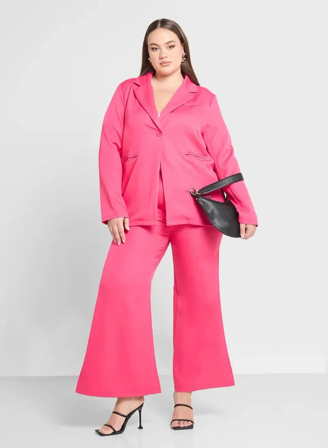 Tailored Blazer and Pants Set for Women - Pink – image 5