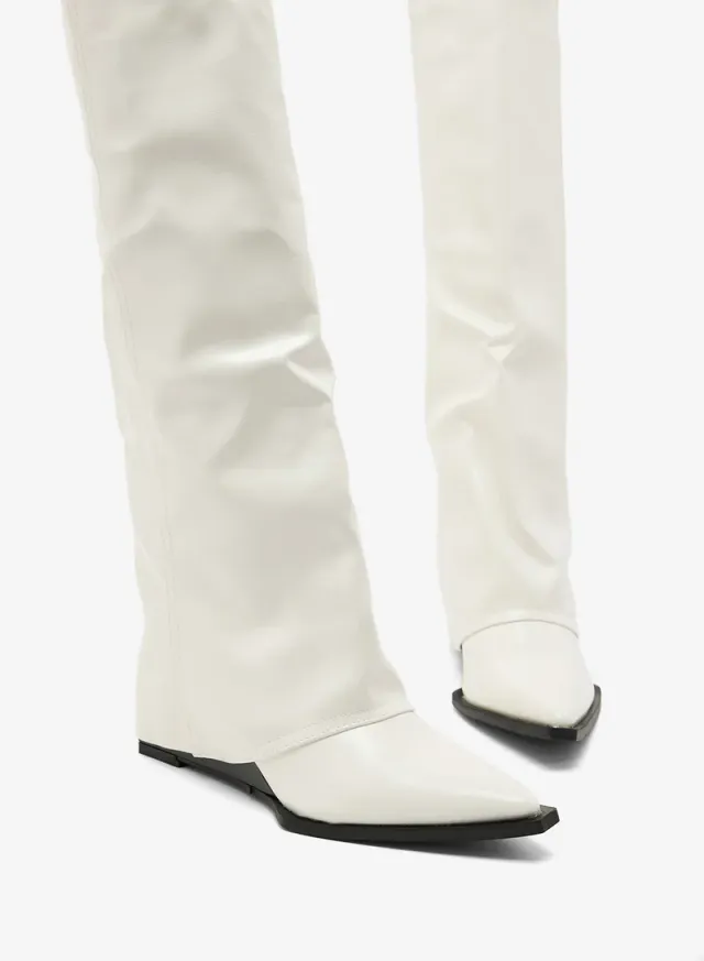 Pointed Toe Platform Knee-High Boots – image 4
