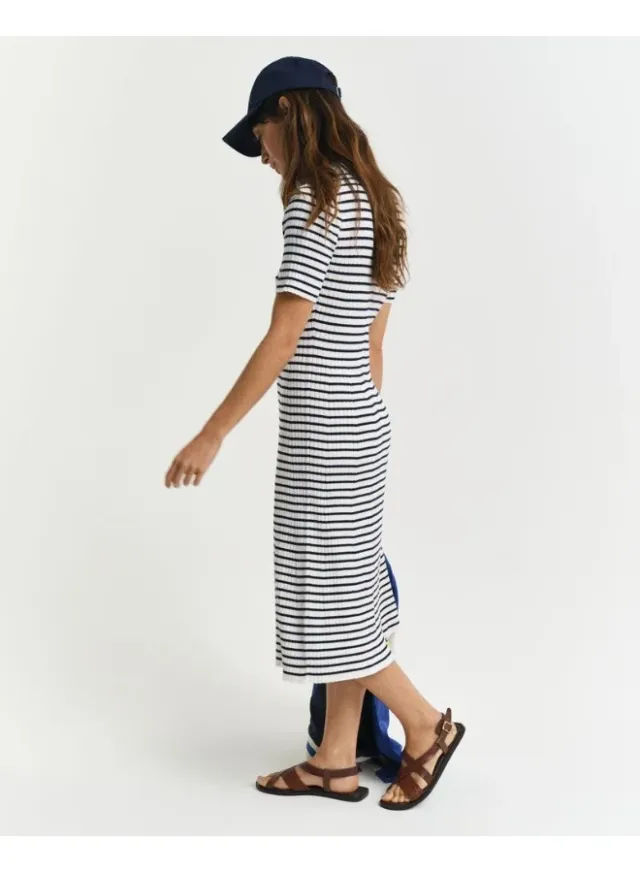 Striped Knit Dress – image 2