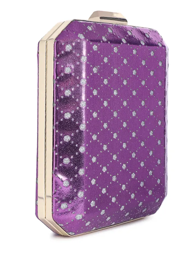Metallic Cut Out Clutch Pink – image 2