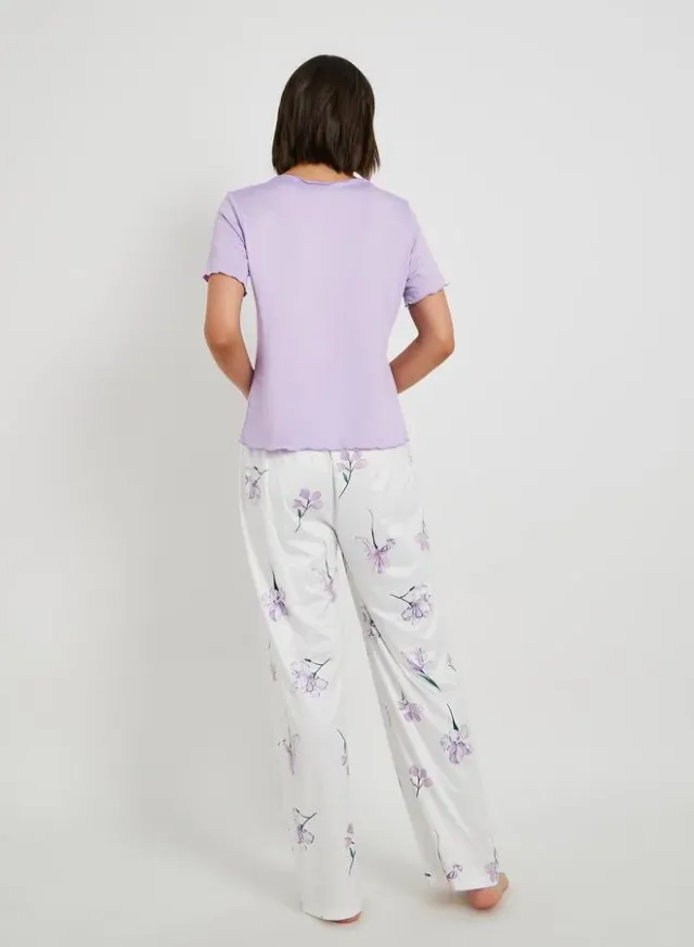 Take Two Lettuce Edge Floral Pyjama Set – image 4