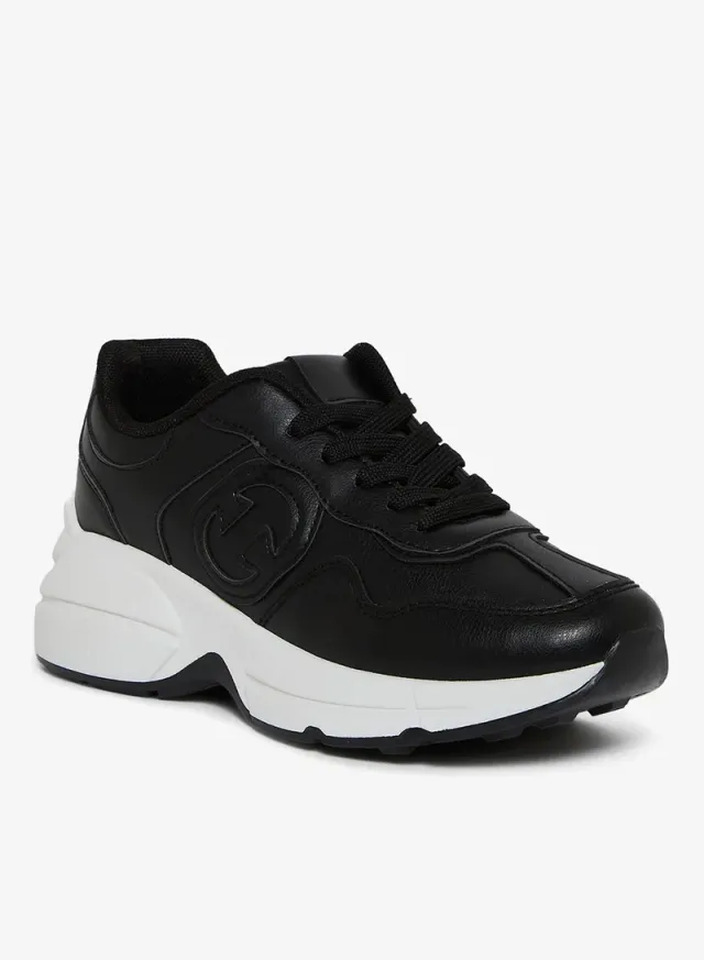 GEOOMNII Women's Lightweight Breathable Mesh Sports Shoes Black