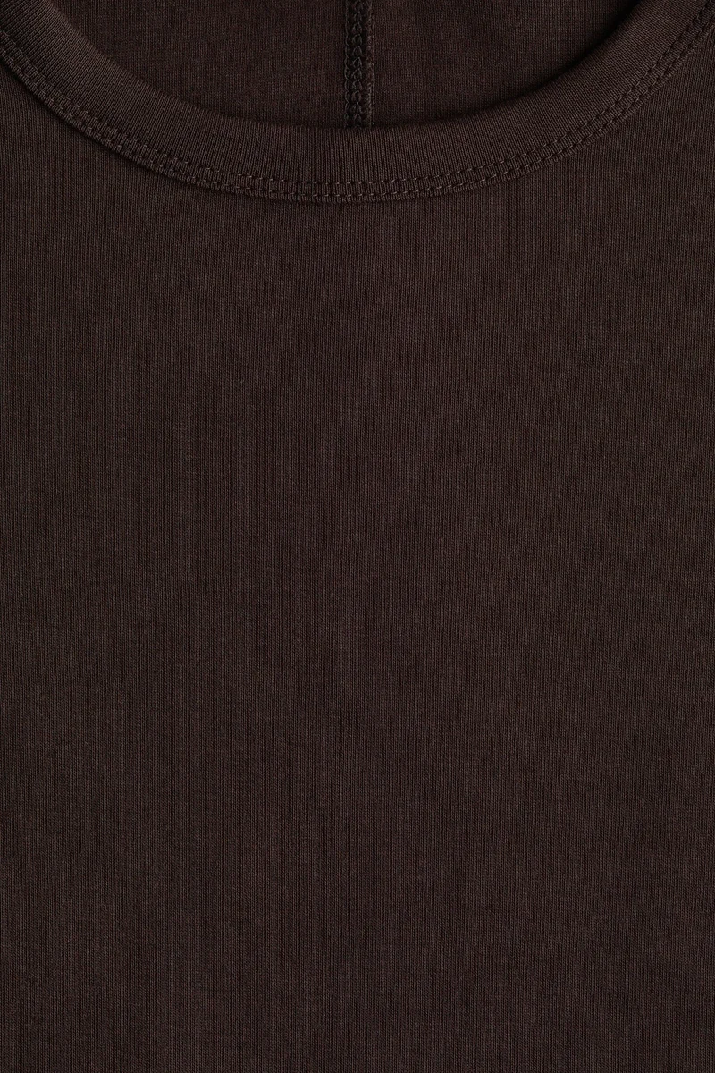 MAMA Fitted T-Shirt Brown Block