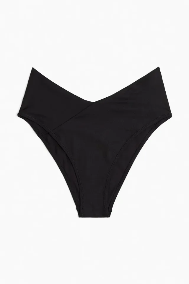 High-Waist Cheeky Bikini Bottoms