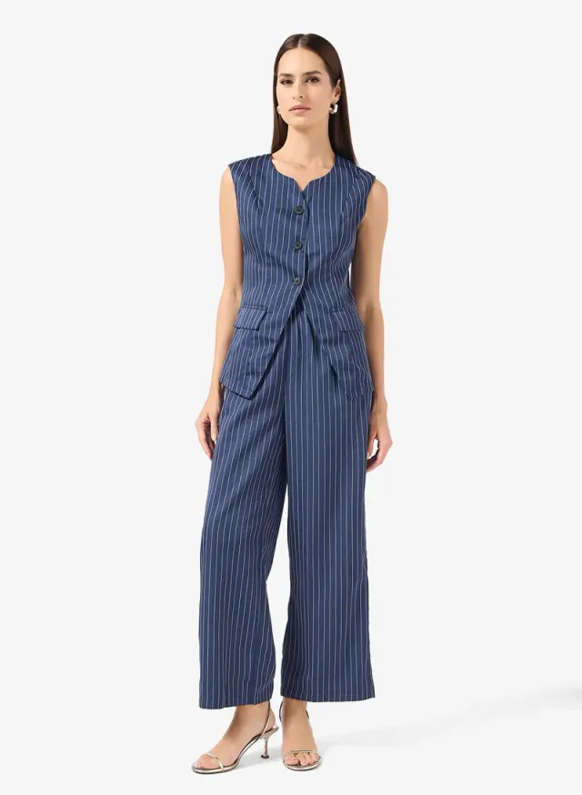 Pinstripe Vest and Pants Set – image 5