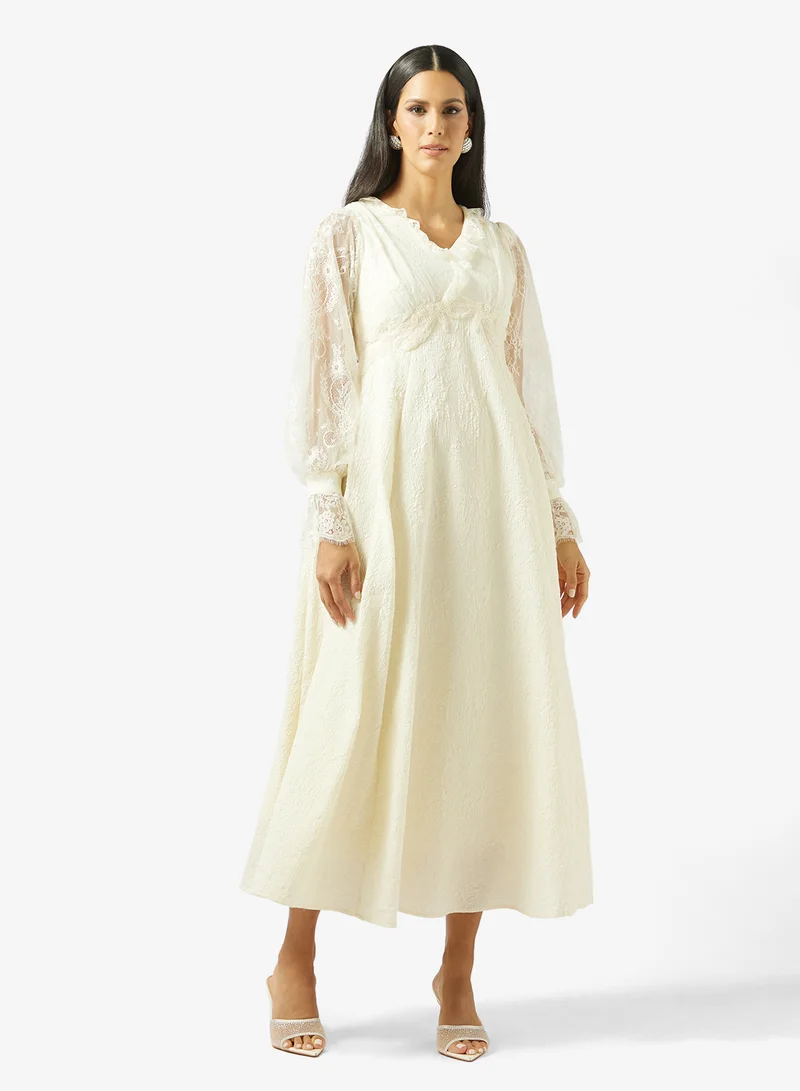 Elegant Lace A-line Dress