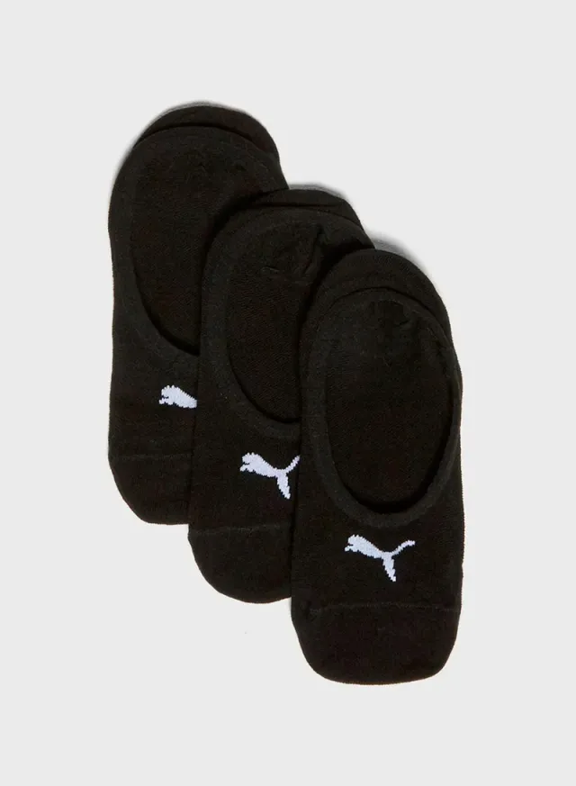 3-Pack No Show Socks Black