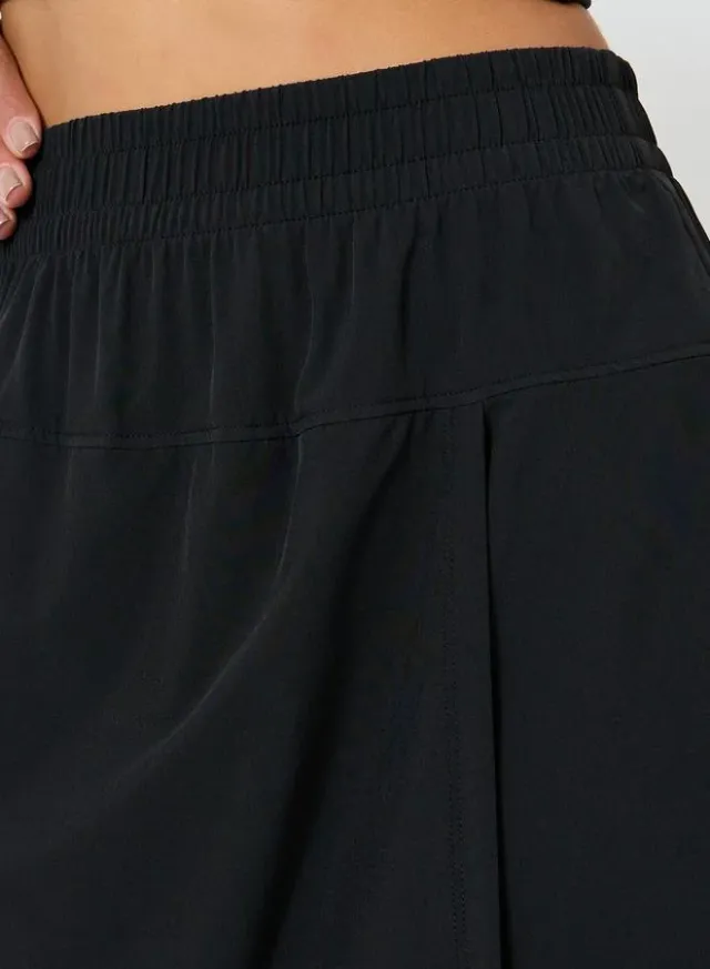 Women's Black Elastic Waist Skort - Polyamide Training Bottoms – image 3