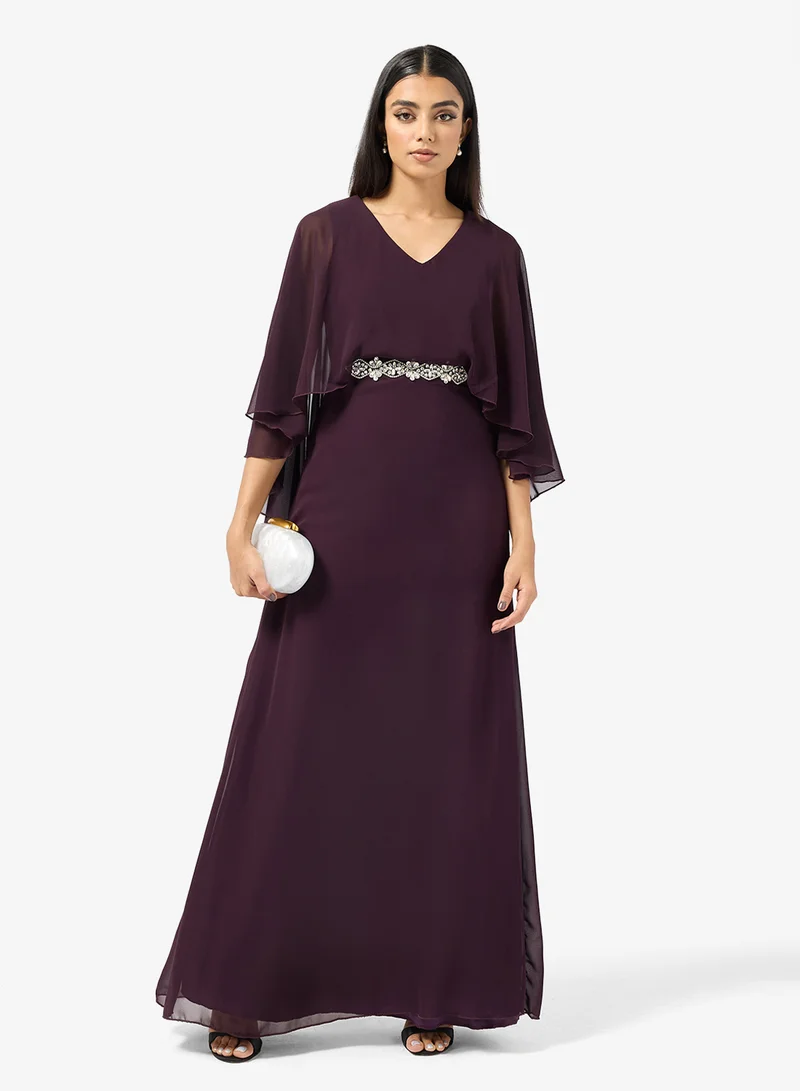 Cape A-Line Dress