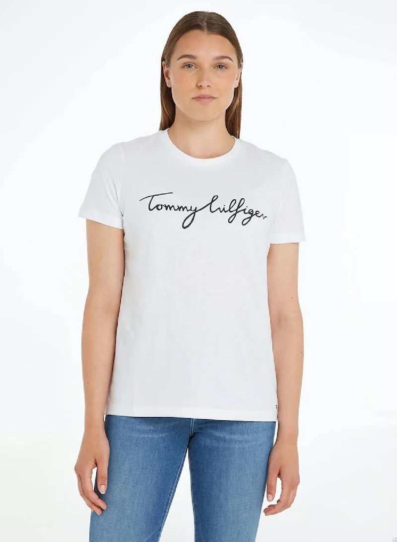 Heritage Logo Crew Neck T-Shirt White