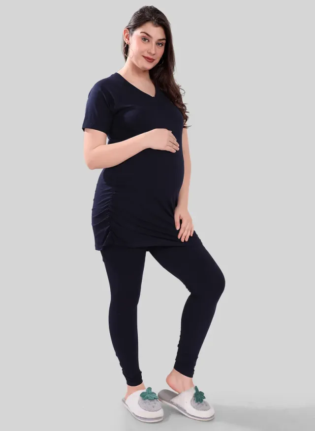 Maternity 2-Piece Set: T-Shirt & High-Waist Leggings – image 5