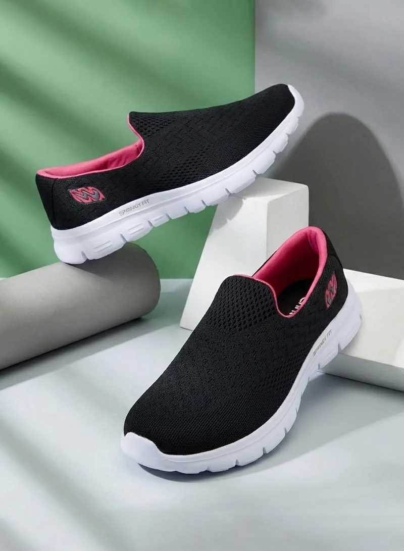 Women's Lightweight Slip On Walking Shoes Black