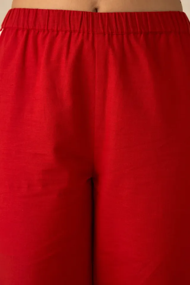 Women's Cotton Flared Dinner Pants – image 6