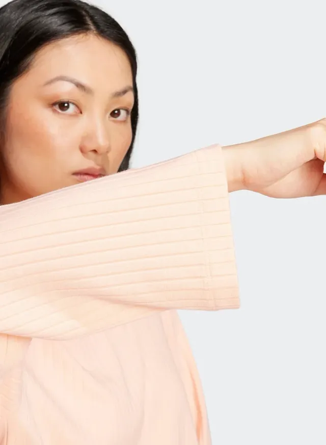 Adidas Originals Women's Loose Fit Long Sleeve Top - Pink – image 4