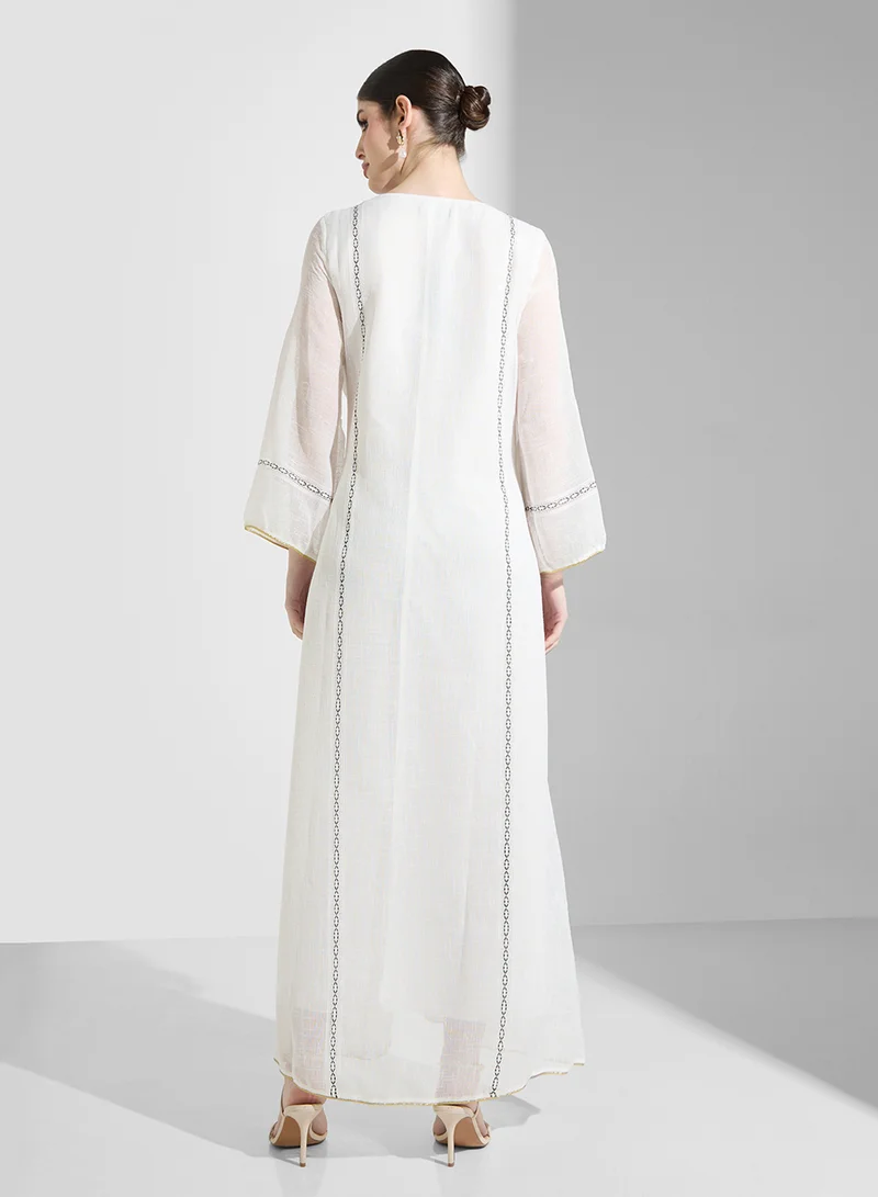 جلابية مزينة