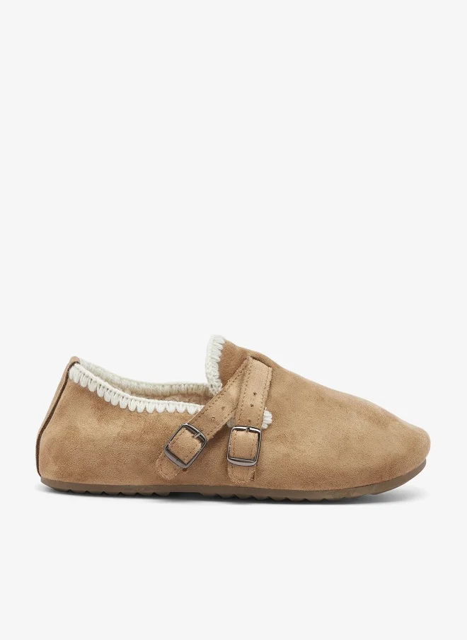Cozy Fur Bedroom Slippers Beige