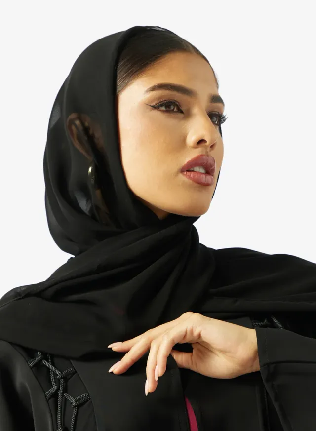 عباية بلف أمامي غير متماثل – صورة 4