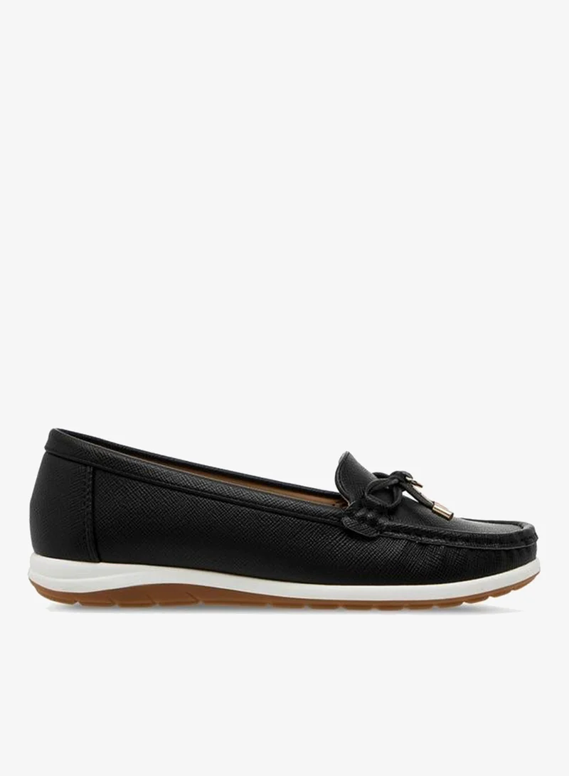 Flora Bella Women's Slip-On Moccasins Black