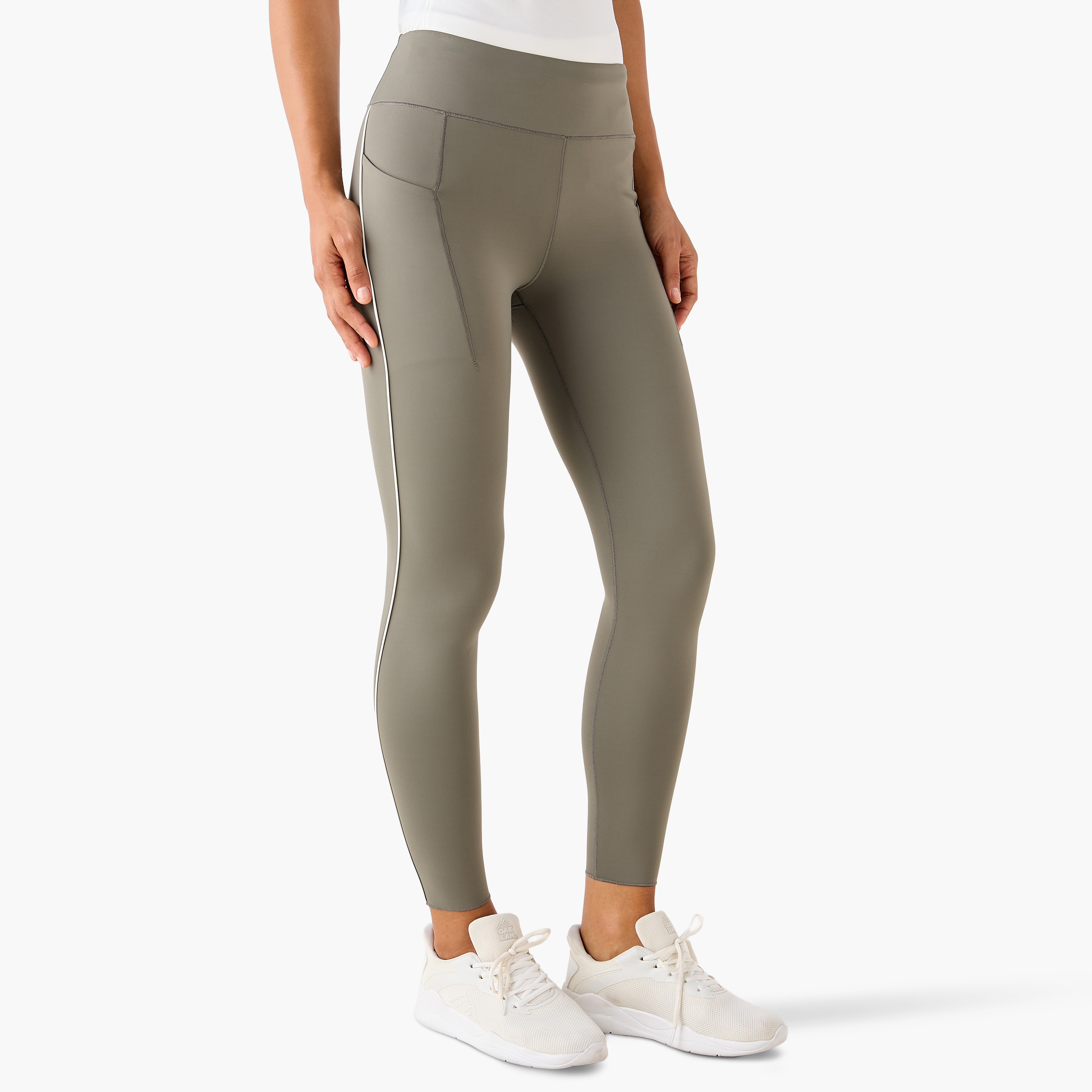 Kappa Women's Stretch Pocket Leggings Grey