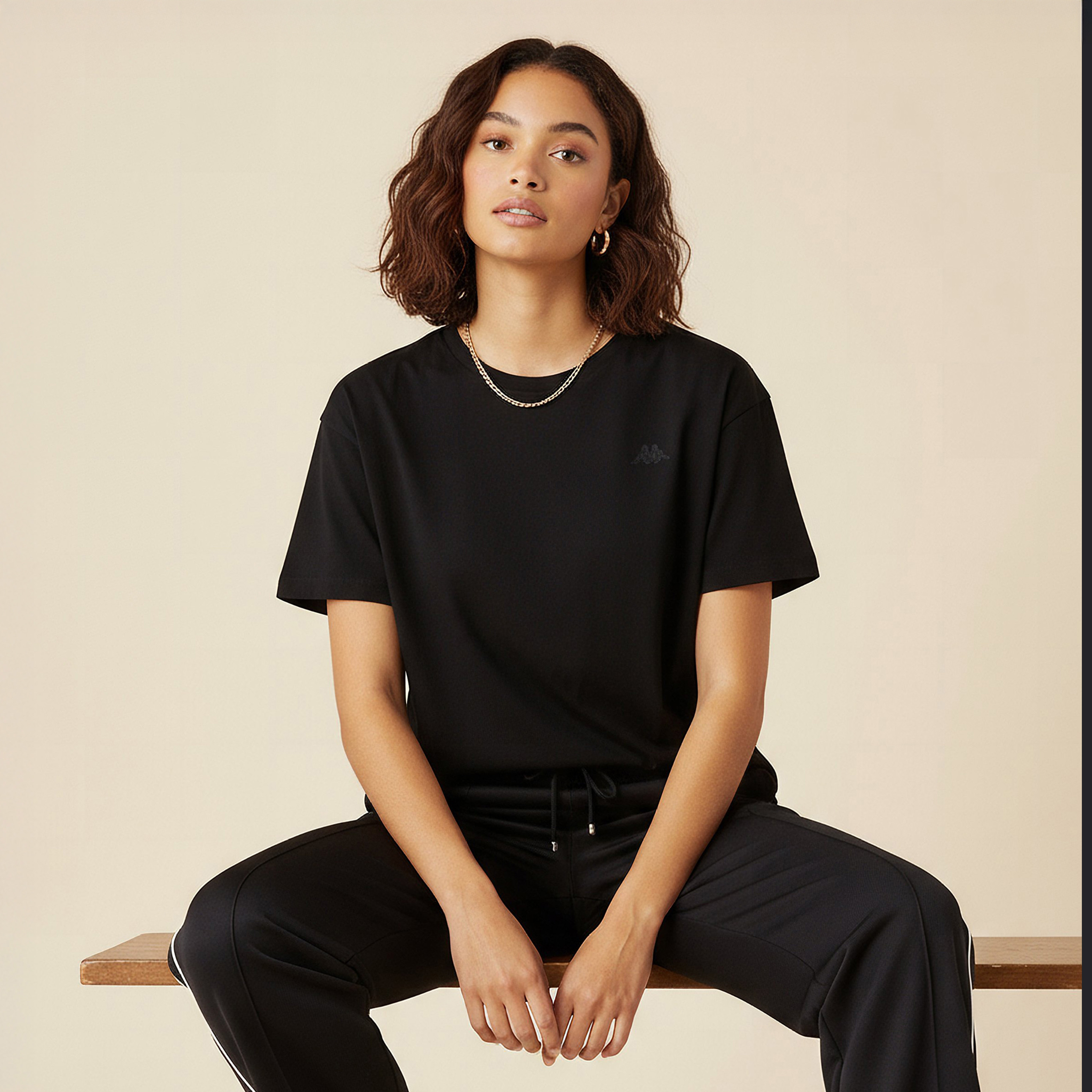 Kappa Women Logo Embroidered Stretchable T-shirt
