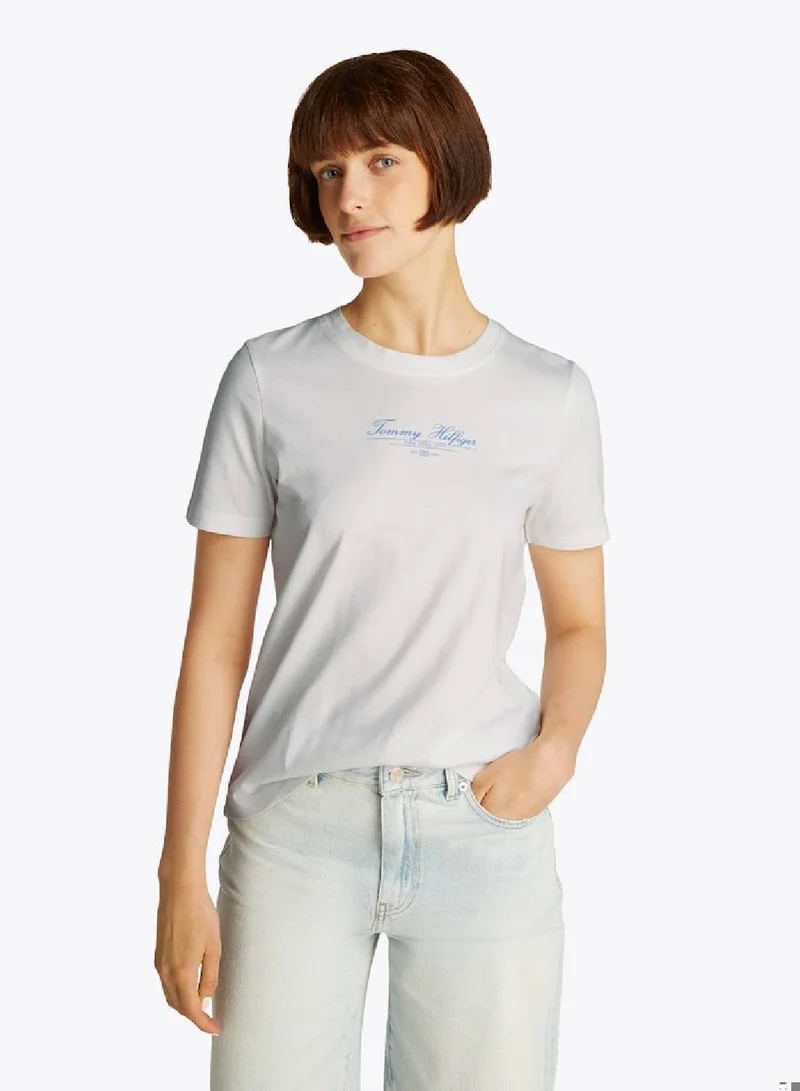 Logo Crew Neck T-Shirt Light Steel Blue