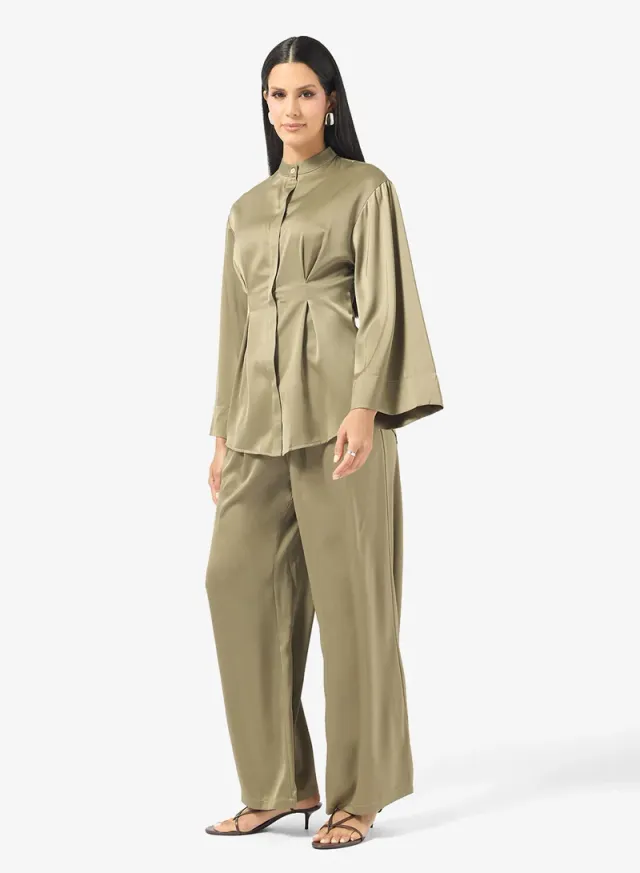 Longline Peplum Top & Pant Set – image 4