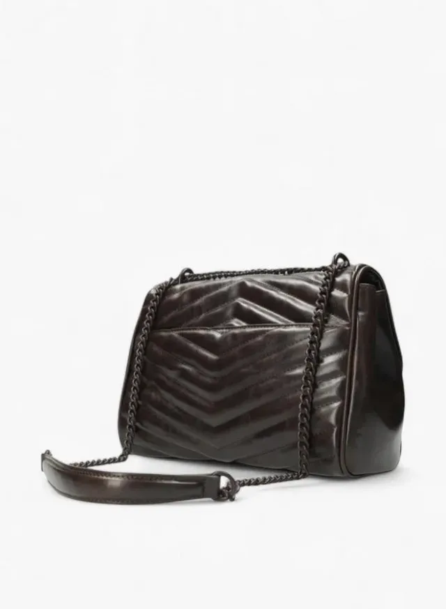 Textured Chain Shoulder Bag – image 4