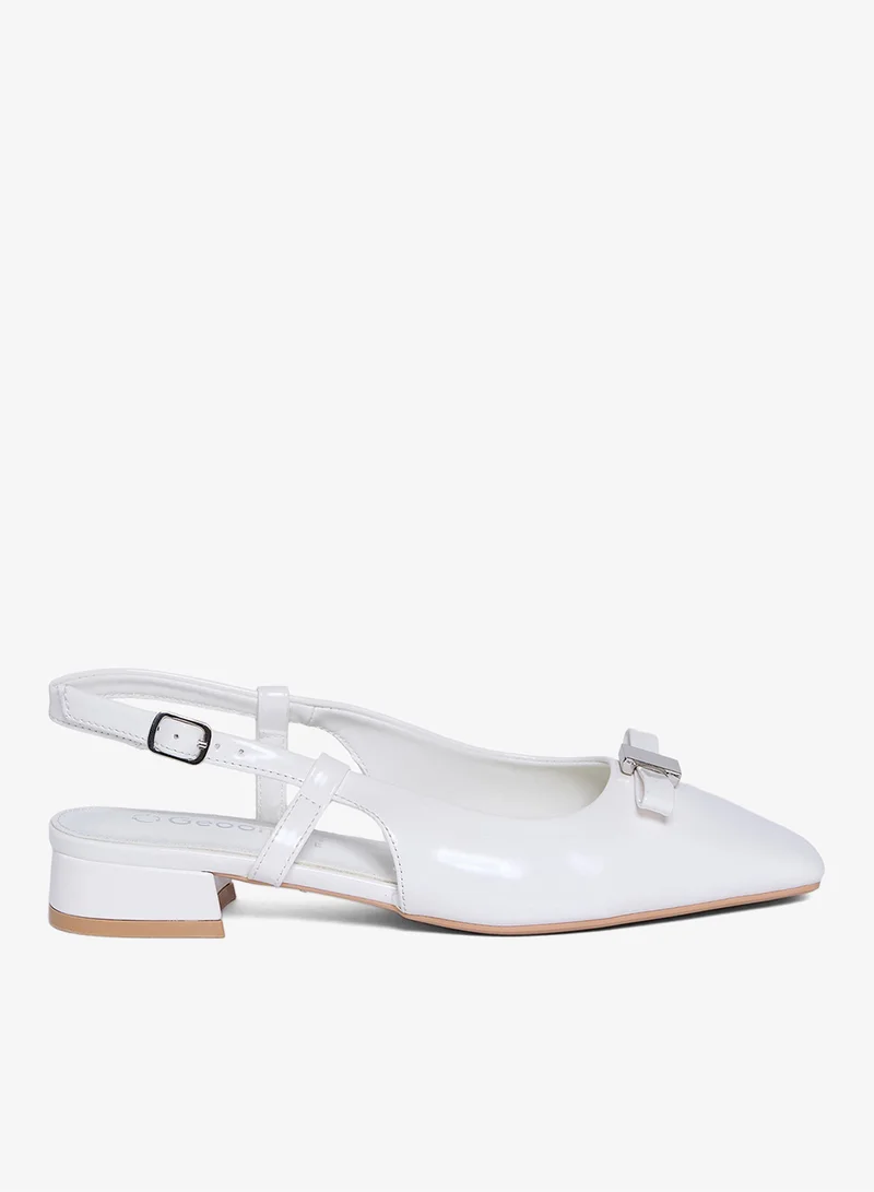 Geoomnii Women's Slip-On Ballet Flats White